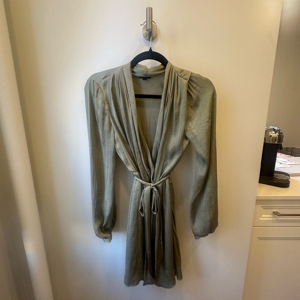 Bardot Olive Green Mini Dress